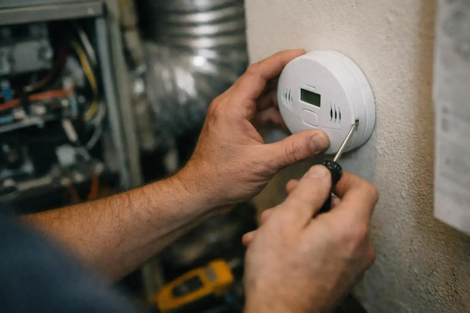 How Carbon Monoxide Detector applies to HVAC Contractor services in Lewisville, United States—practical illustration