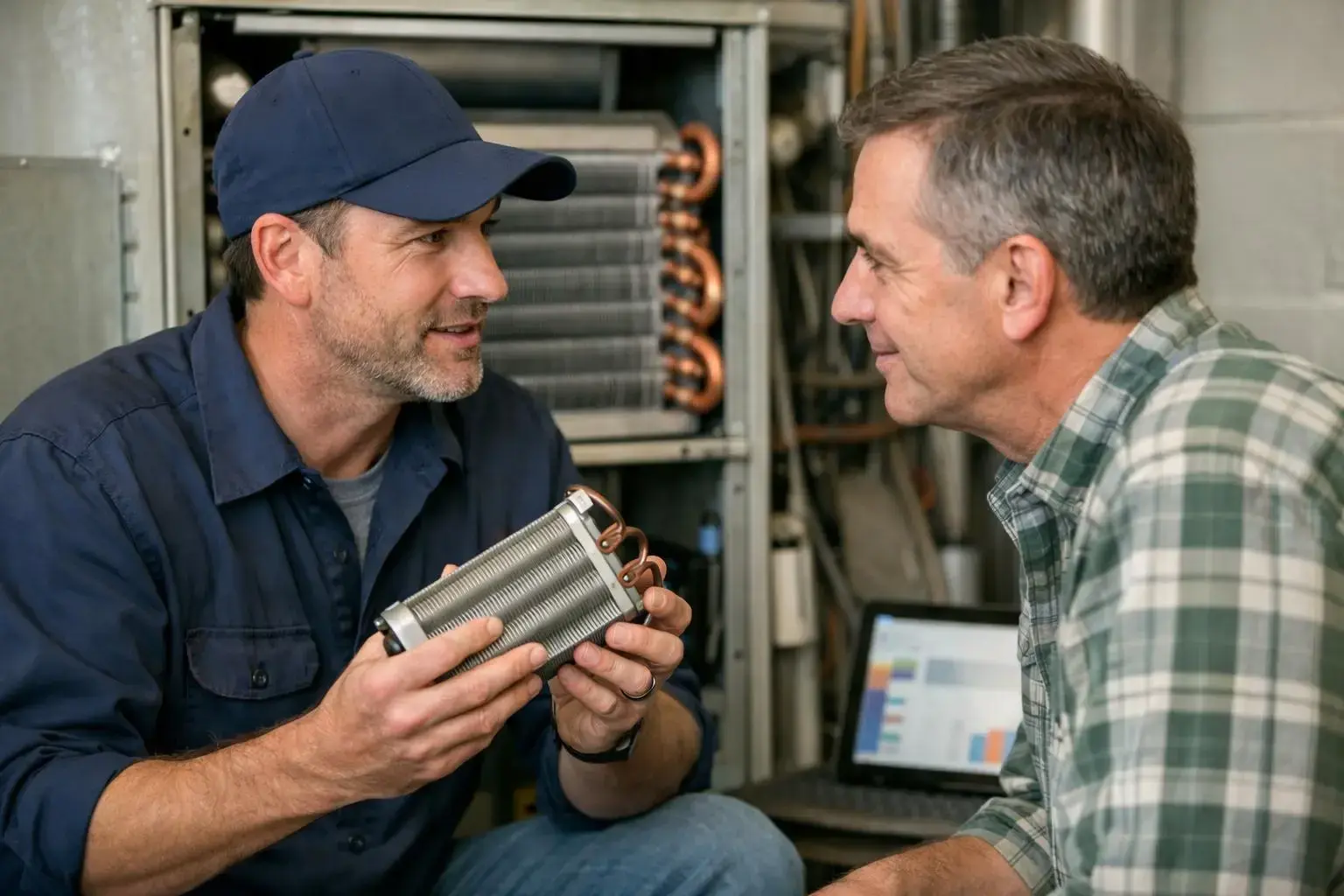 How Heat Exchanger applies to HVAC Contractor services in Lewisville, United States—practical illustration