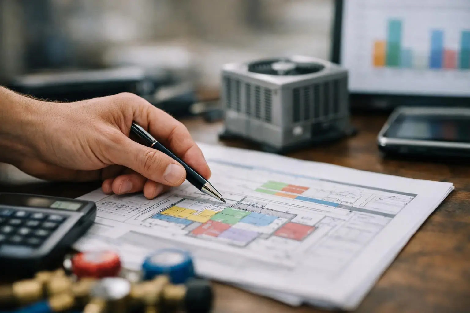 HVAC Load Calculation in HVAC Contractor: HVAC Load Calculation is a detailed process that determines how much heating—vis...