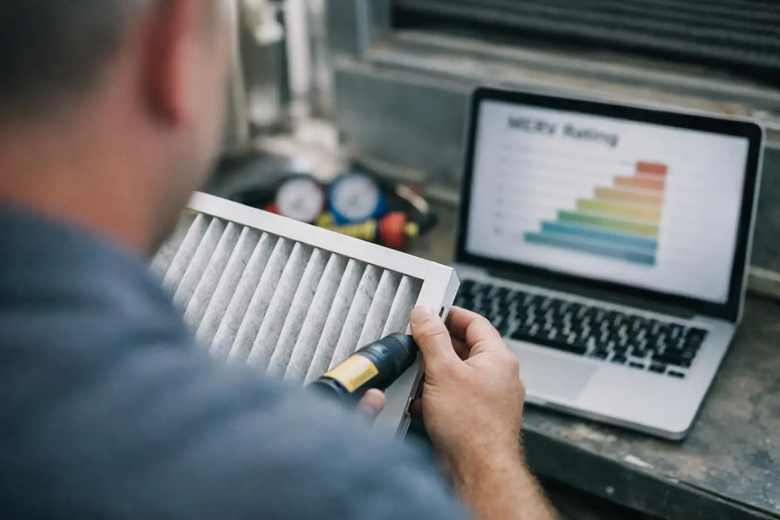 How MERV Rating applies to HVAC Contractor services in Lewisville, United States—practical illustration