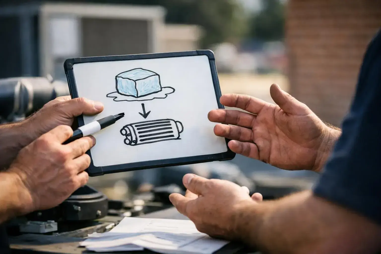 How Ton of Refrigeration applies to HVAC Contractor services in Lewisville, United States—practical illustration