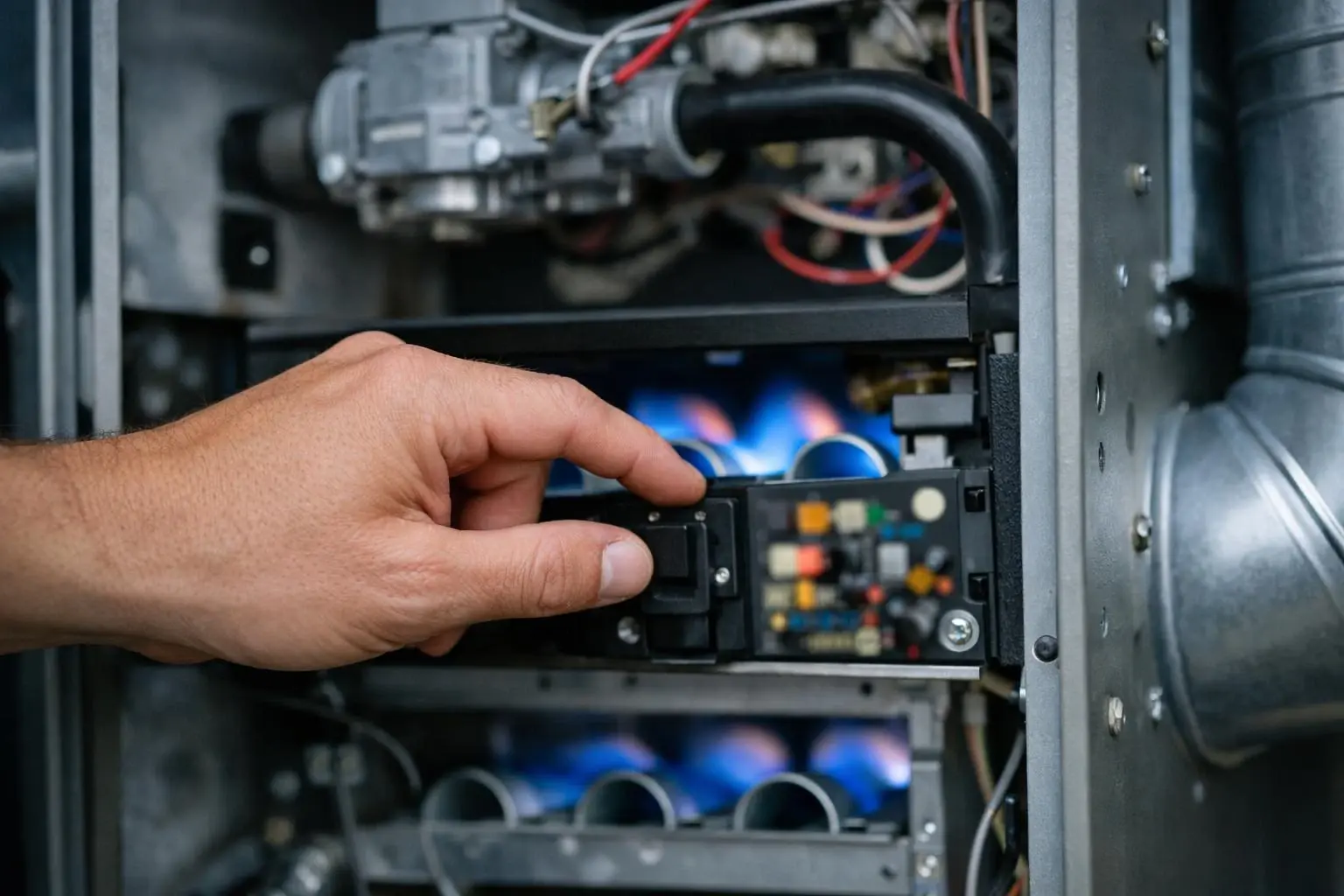 How Two-Stage Furnace applies to HVAC Contractor services in Lewisville, United States—practical illustration
