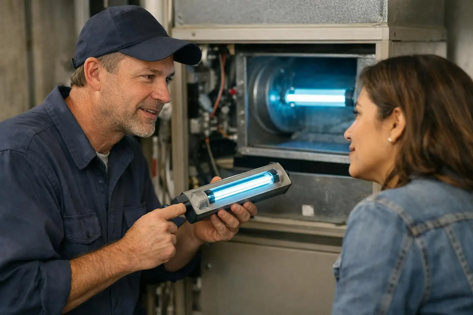 How UV Air Purifier applies to HVAC Contractor services in Lewisville, United States—practical illustration