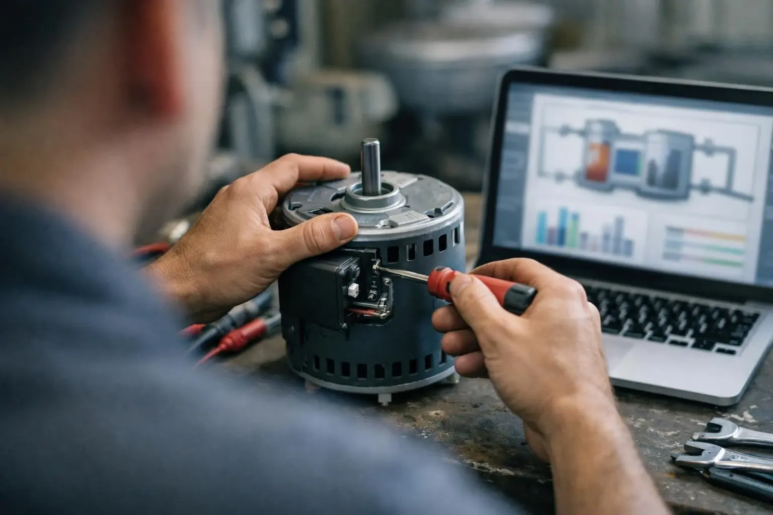 Variable Speed Motor in HVAC Contractor: Variable Speed Motor is an advanced electric motor used in HVAC systems—visual...