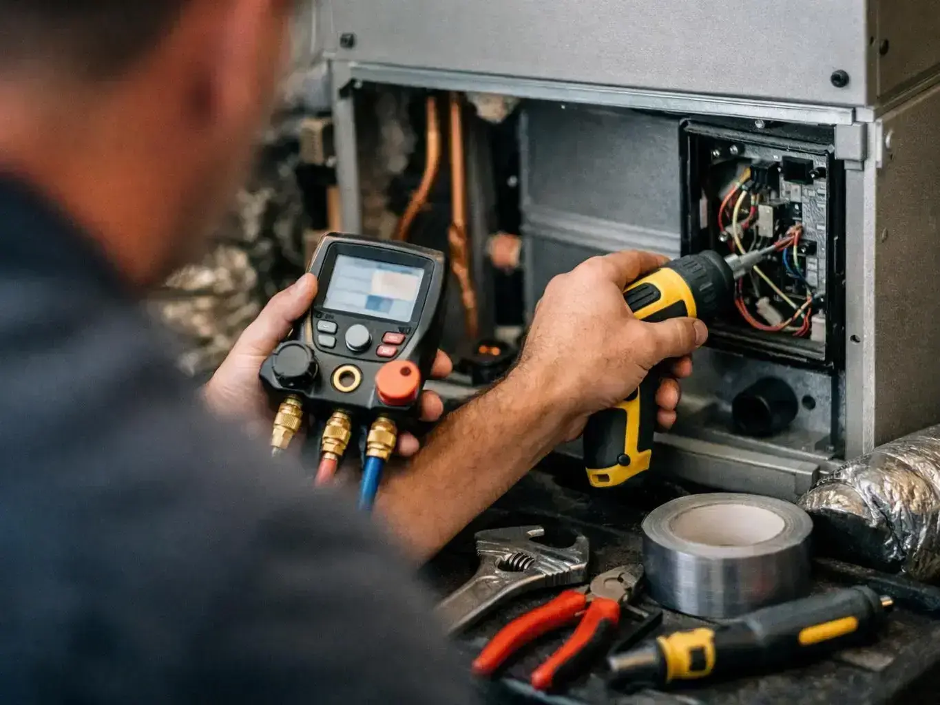 HVAC Contractor Frisco, TX — in action