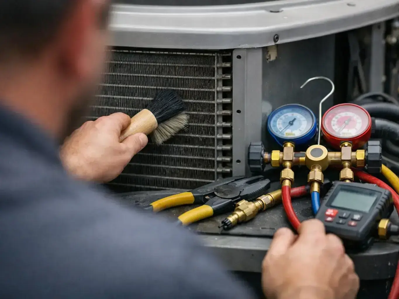 HVAC Contractor The Colony, TX — team at work