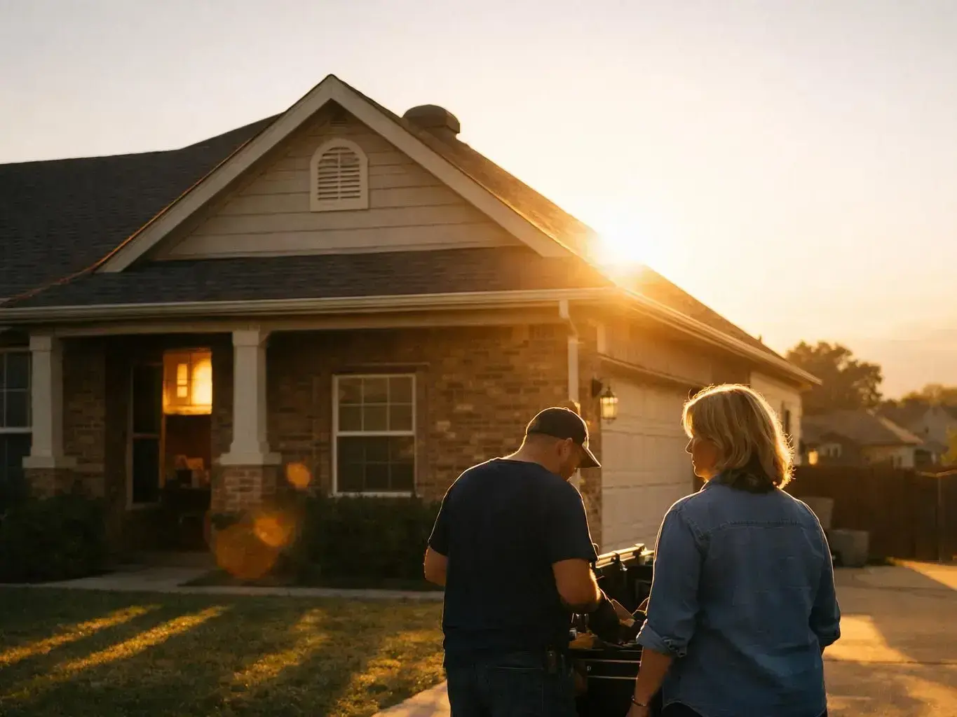 AC Installation in Argyle, TX — team at work
